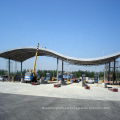 Nuevo diseño de estructura de acero marco espacial marco de peaje de peaje techo